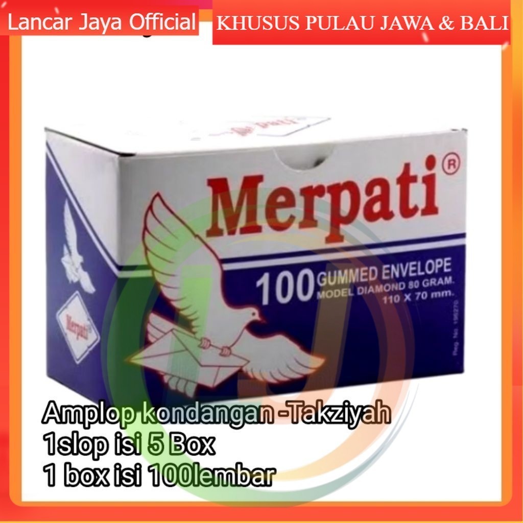 

[ATK] AMPLOP MERPATI KECIL 110x70mm | AMPLOP TAKZIYAH | AMPLOP KONDANGAN | AMPLOP KECIL 1 BOX