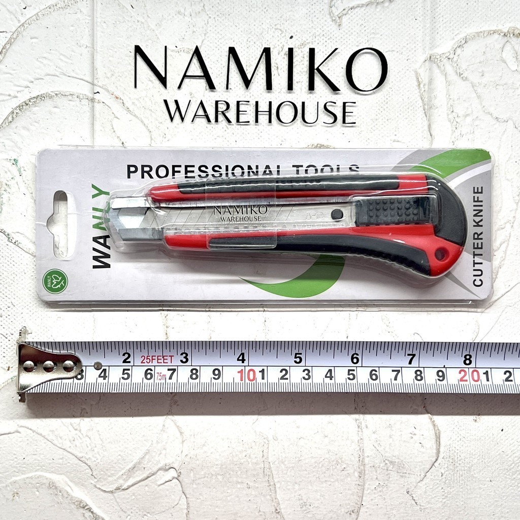 

GROSIR 24 pcs WANLY Pisau Cutter Besar 18 mm NAMIKO WAREHOUSE