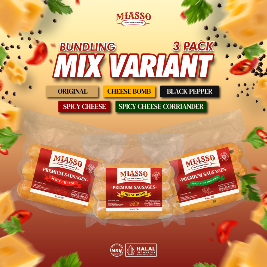 

MIASSO BUNDLING PACK - Mix Variant | Premium Sausages
