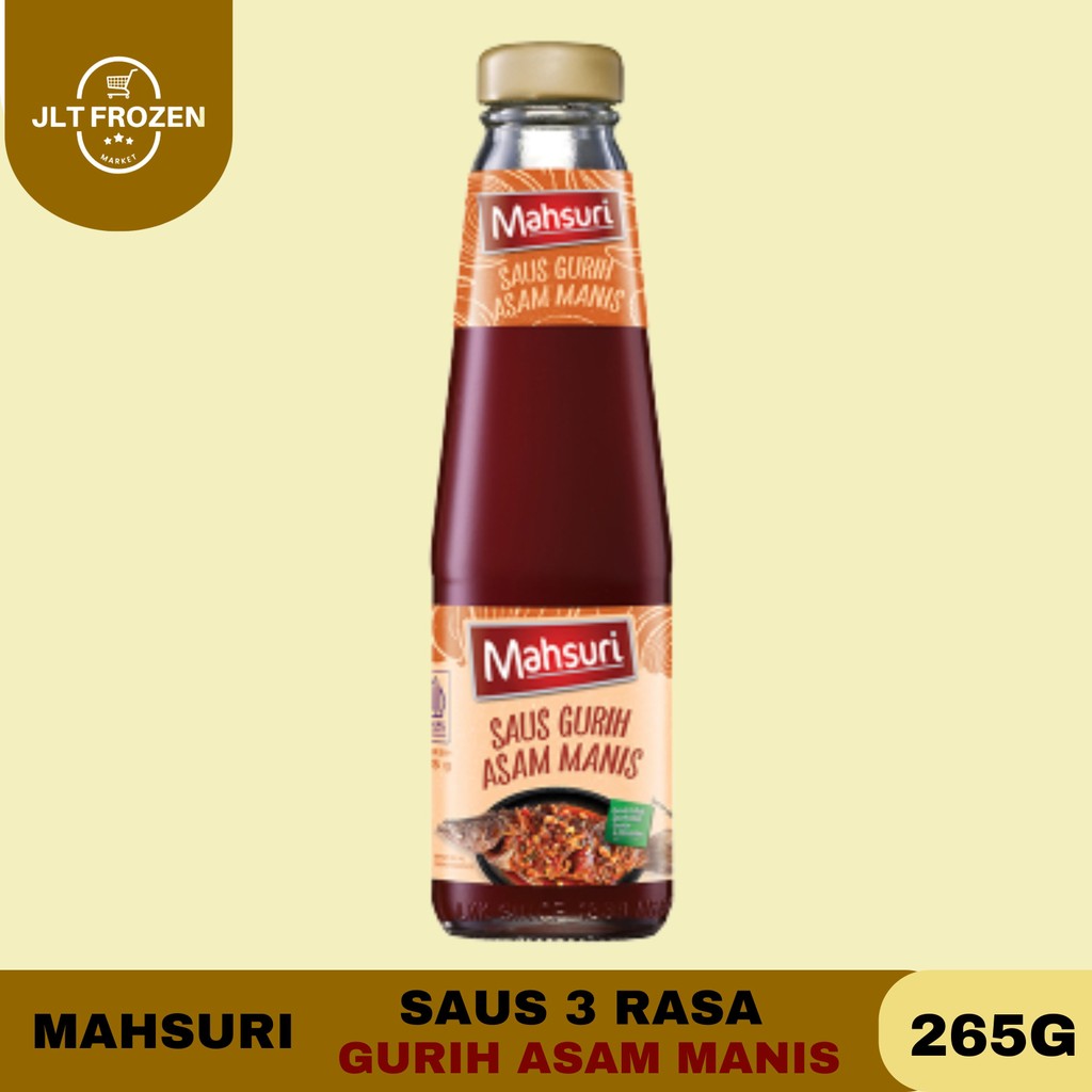 

Mahsuri 3 Rasa Gurih Asam Manis 265GR / Saus Gurih Asam Manis / LKK / Saus Asam Manis
