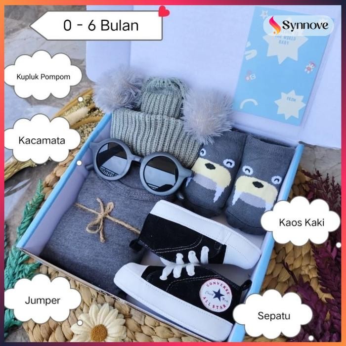 

Kado Bayi Laki Laki Perempuan SET Premium Hampers Bayi Laki Laki Perempuan Baby Gift Set Hampers Baby Newborn - Premium Abu