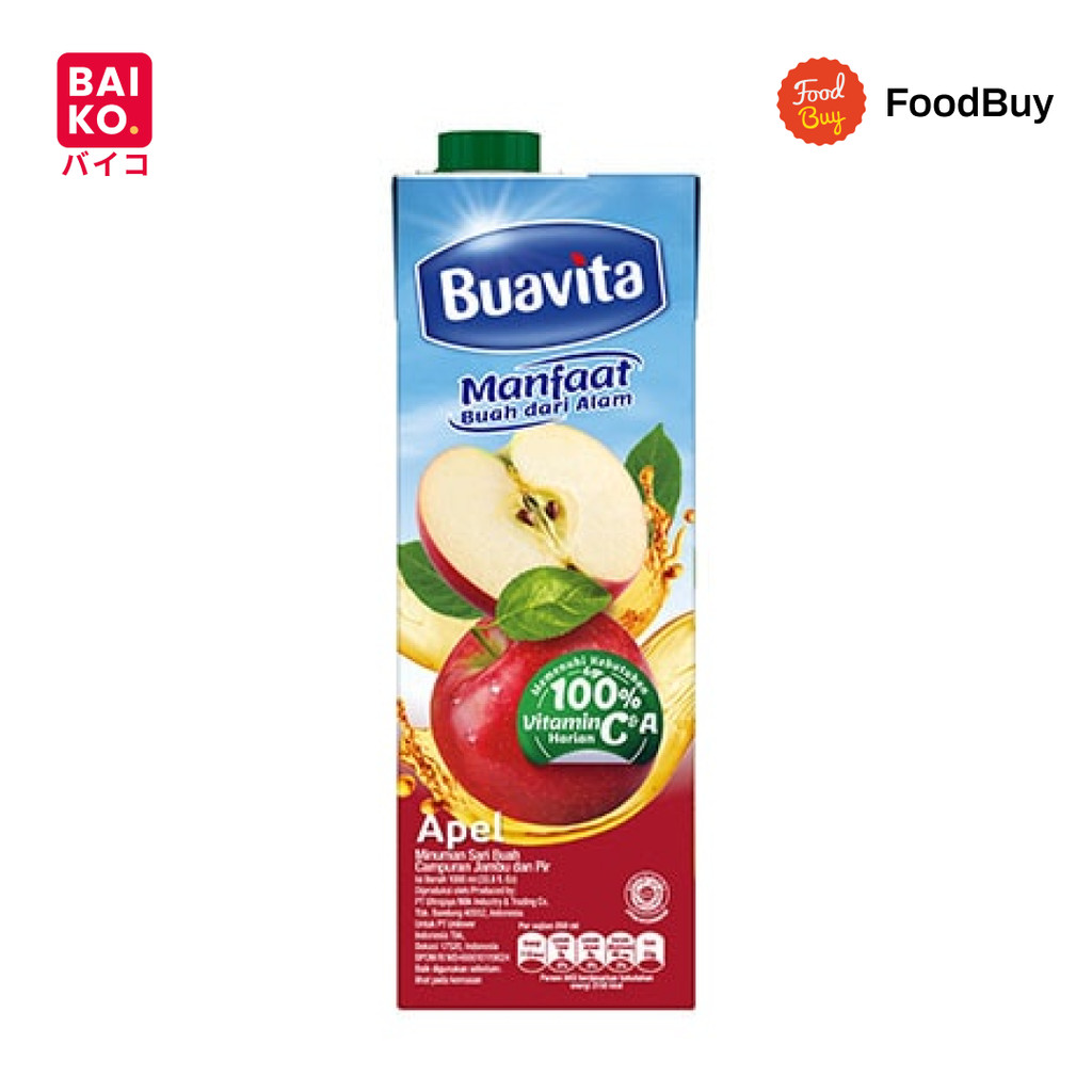

Buavita Juice Apel 1000ml