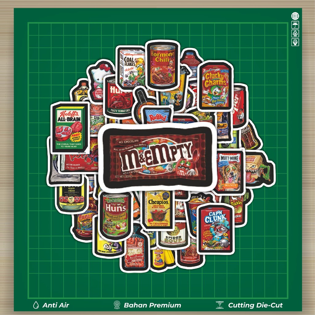 

HOT 50 PCS STIKER Stiker Kuso Funny [Makanan Ringan Lucu] Snacks Stiker Fashion Cars Decal Dingin Kartu Album Custom Vinyl Anti Air- Sticker Aesthetic Buku Journal Koper Casing HP Tablet Laptop Helm Motor Botol Minum
