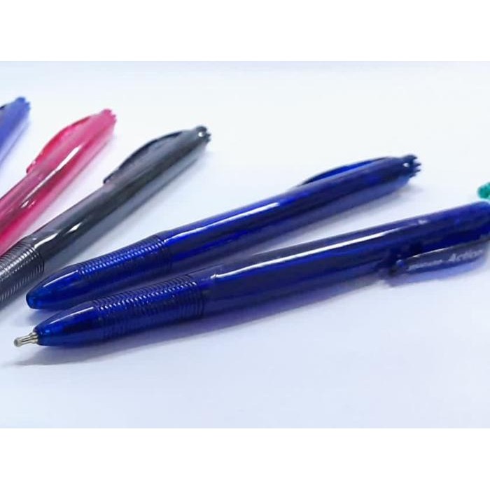 

STANDARD PULPEN BOLPEN ACTION 0.5 hitam / biru 12pc murah - Hitam