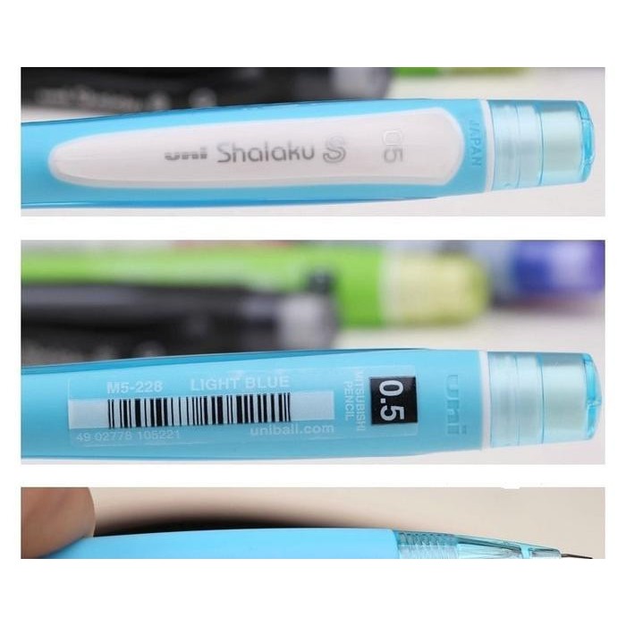 

Mitsubishi Uni-ball SHALAKU M5-228 mechanical pencil 0.5mm - Hitam
