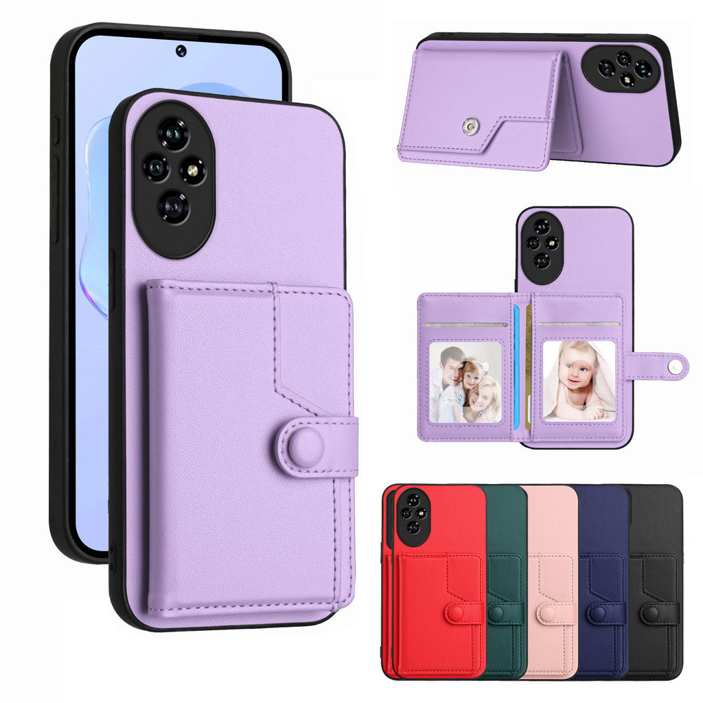 Kasus RFID Untuk Honor 200 Pro 200 Lite 90 Lite X9b X8b X7b X6b X9a X8a X7a X6a Dompet Kulit Casing 