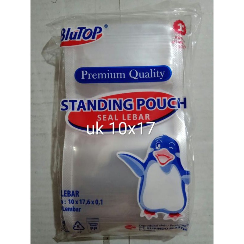 standing pouch uk 10x17 Plastik klip klip berdiri