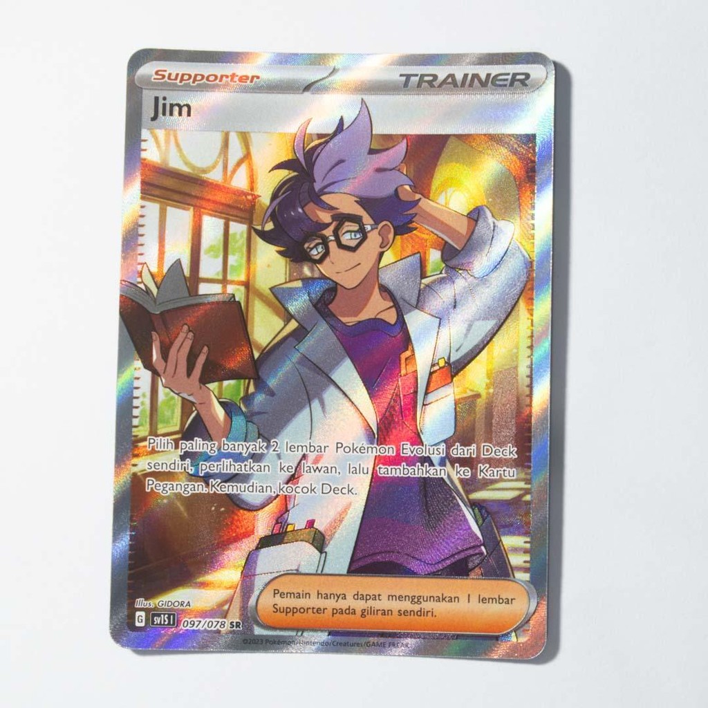 Jim SR 097/078 SV1S Scarlet EX Kartu Pokemon TCG Original Indonesia