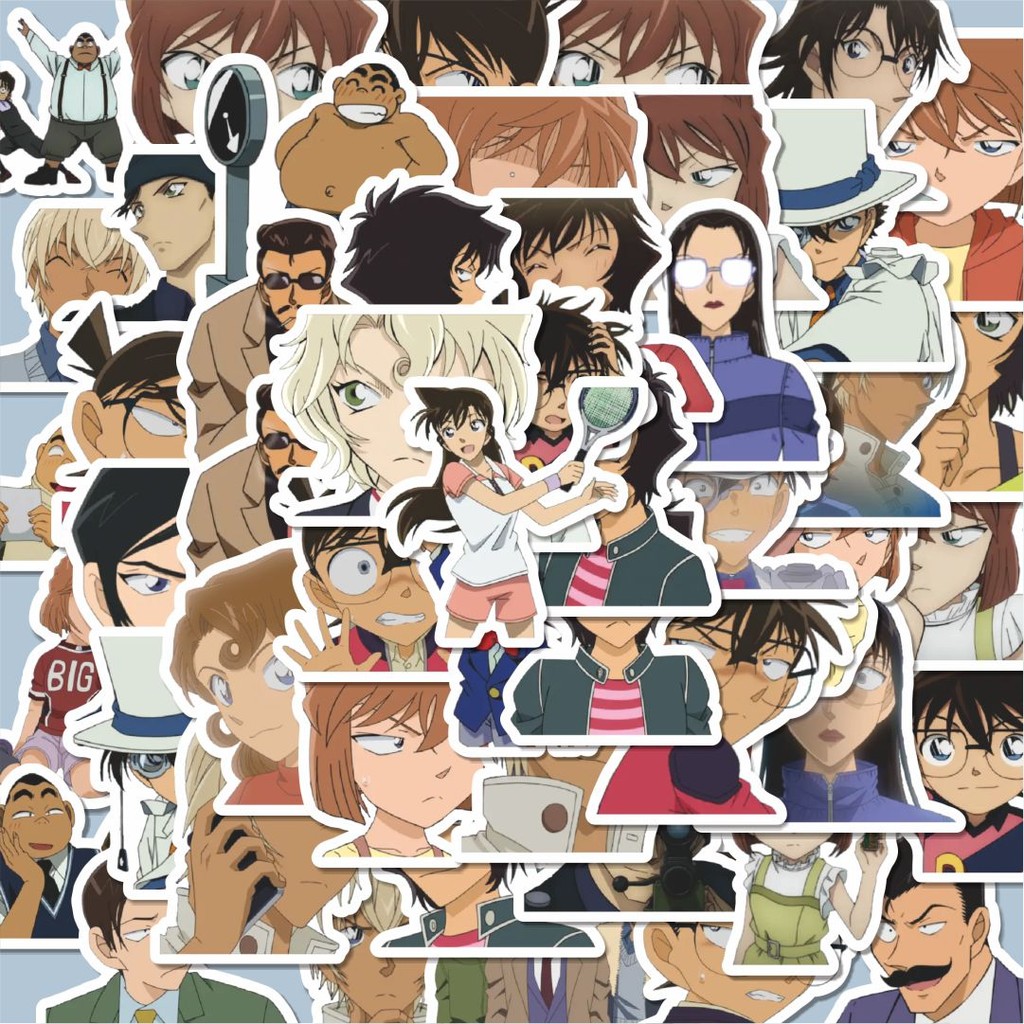 

100PCS Lucu Stiker Anime Detective Conan V3 Stiker Aesthetic Stiker Anti Air Stikers Berperekat Waterproof sticker decal buat Motor Helm Buku Journal Koper Casing HP Laptop Botol Minum Hadiah anak