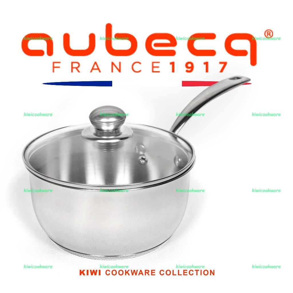 New Sauce Pan 14cm 16cm 18cm 20cm Panci Susu MPASI Stainless Steel Premium Ekspor Aubecq TivoliPremi