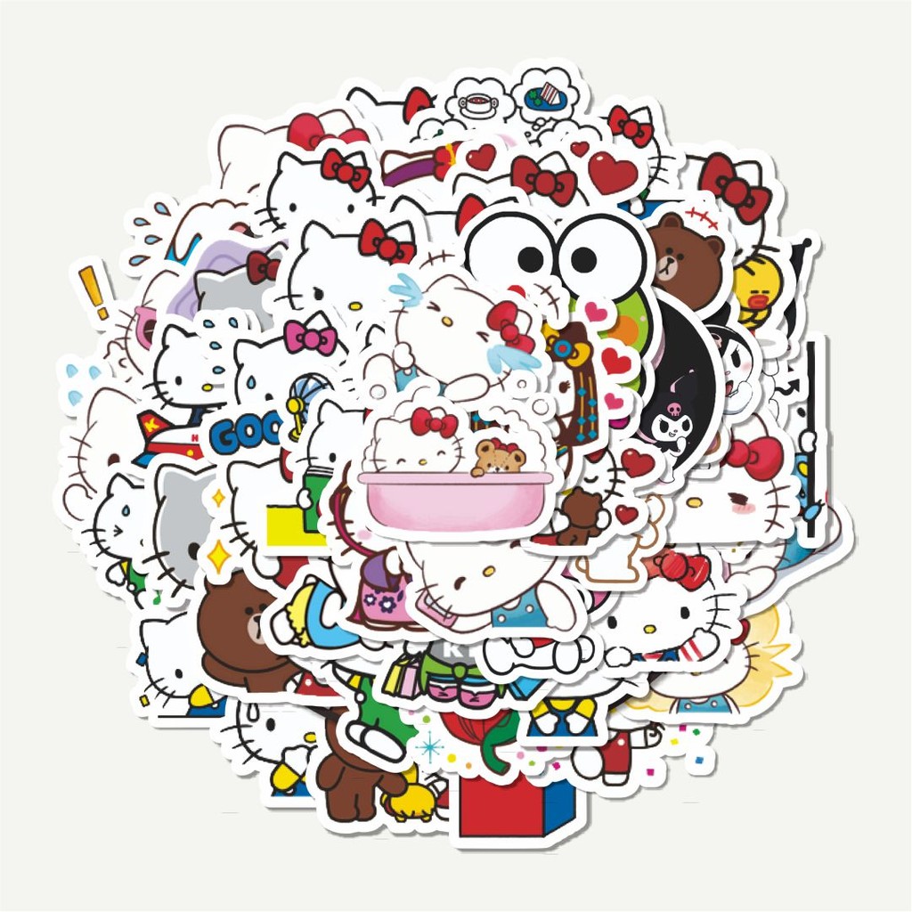 

Sticker Pack Stiker Kartun Hello Kitty V9 | Sticker TUMBLR | Stiker LAPTOP KOPER HELM