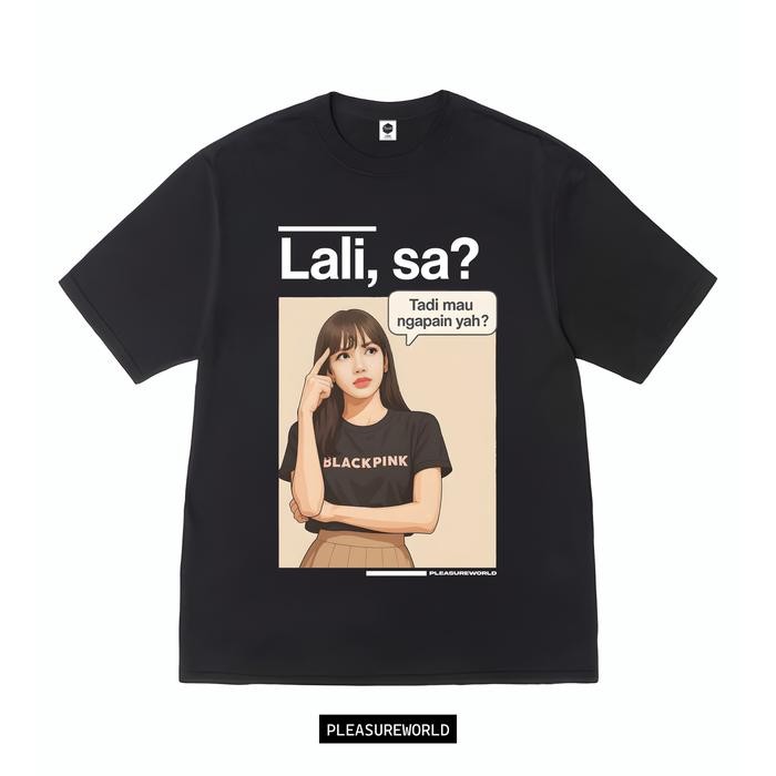 [COD] Kaos Parodi Lali Sa ? | Parodi Lisa Blackpink | Pleasure World - Hitam, M