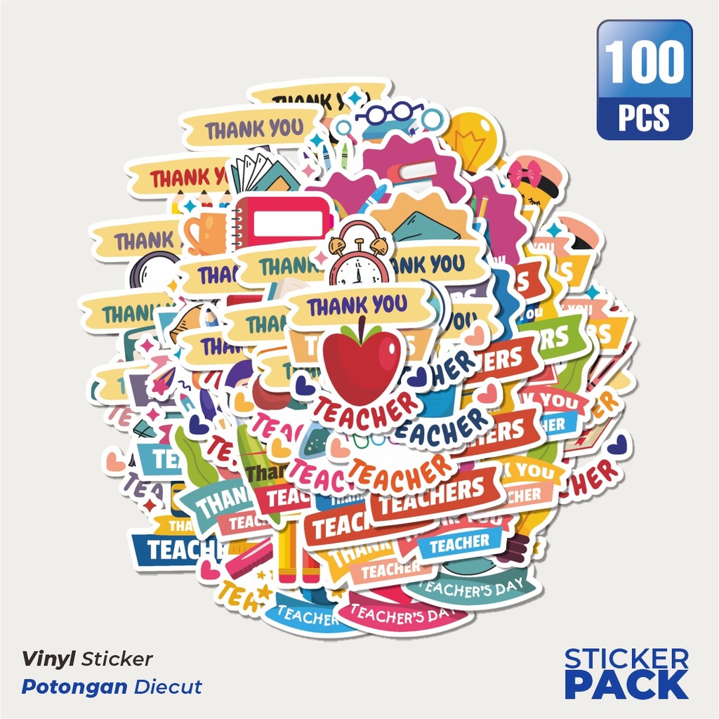 

Stiker Vinyl Stiker Thank You Versi 1 Waterproof Aesthetic- Untuk Laptop, Motor, dan Helm - Paper Stationery Pack