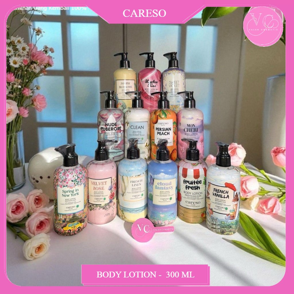 100% ORI - Careso Body Lotion Series - 300ml | Beauteamor Careso BODY LOTION 300ml Brightening Body 