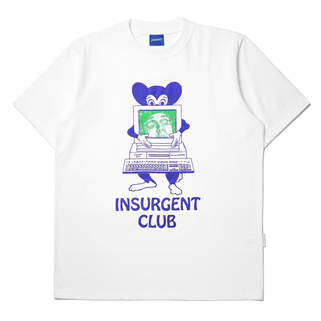 [BS] Insurgent Club - Heavyweight Tshirt Kaos Deep Web White 16s