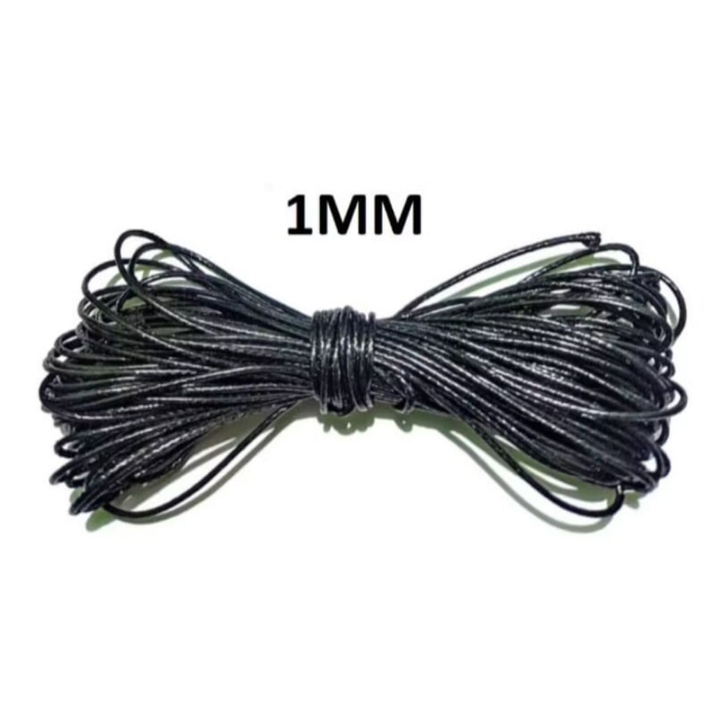 

Ready 1meter Tali Korea Hitam 1ml //Jempol Store