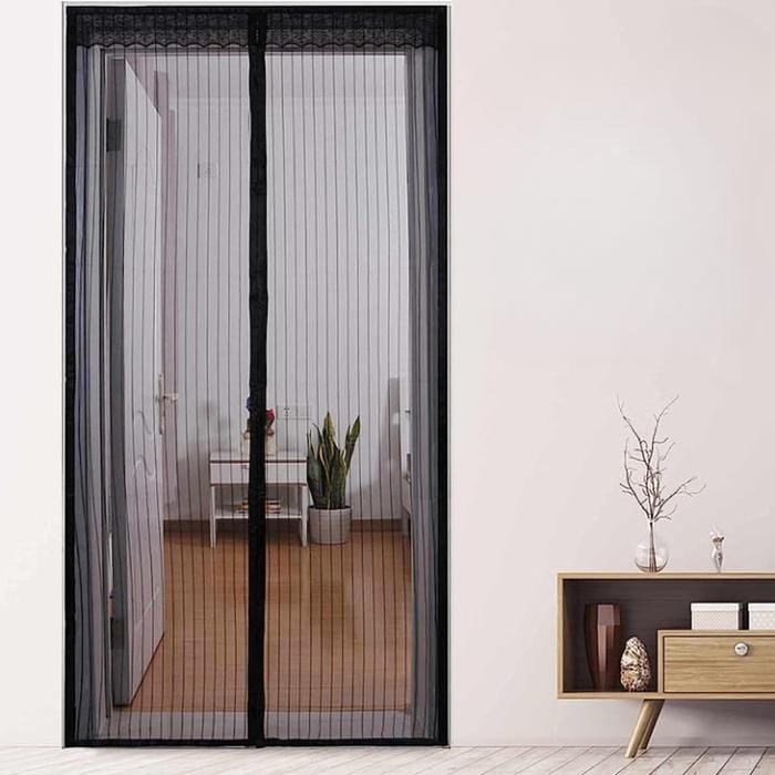 TIRAI PINTU TIRAI KAMAR JARING MAGNET PINTU POLOS/TIRAI JARING KELAMBU MAGNETIK ANTI NYAMUK SERANGGA