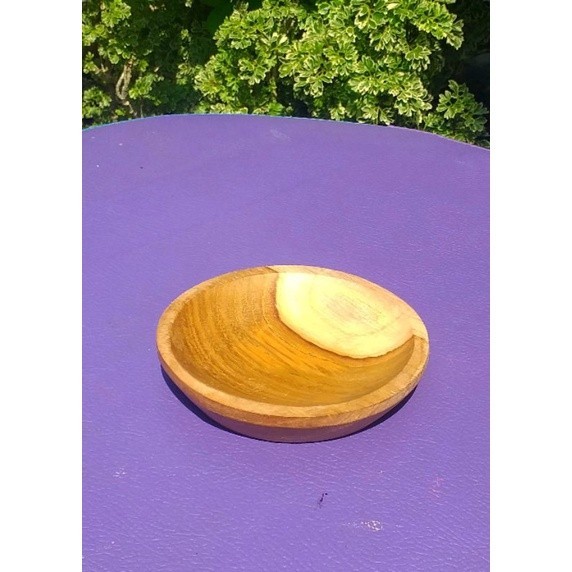 lepek / wadah sambal 10cm kayu jati