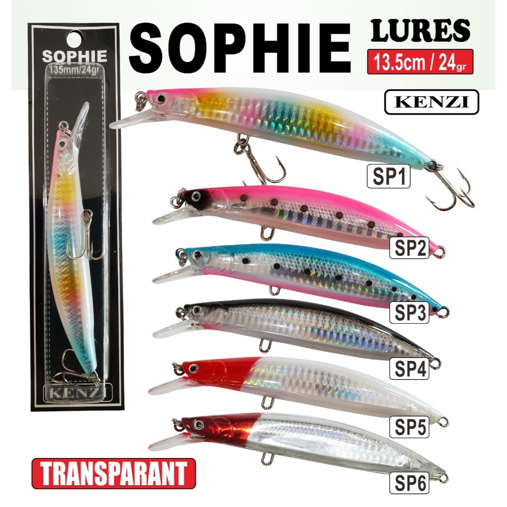 LURE KENZI SOPHIE  135mm 24gr Umpan Pancing Tiruan Ikan Mainan AIr Tawar & Laut HX