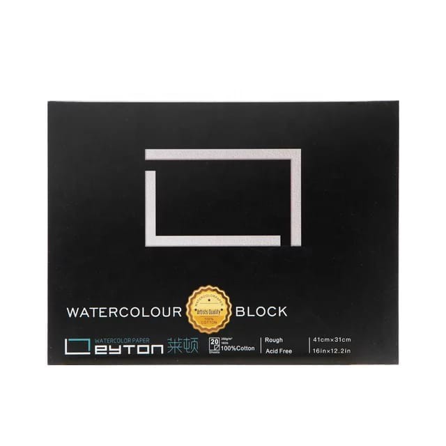 

leyton watercolor block 450GSM 100% cotton 41x31cm
