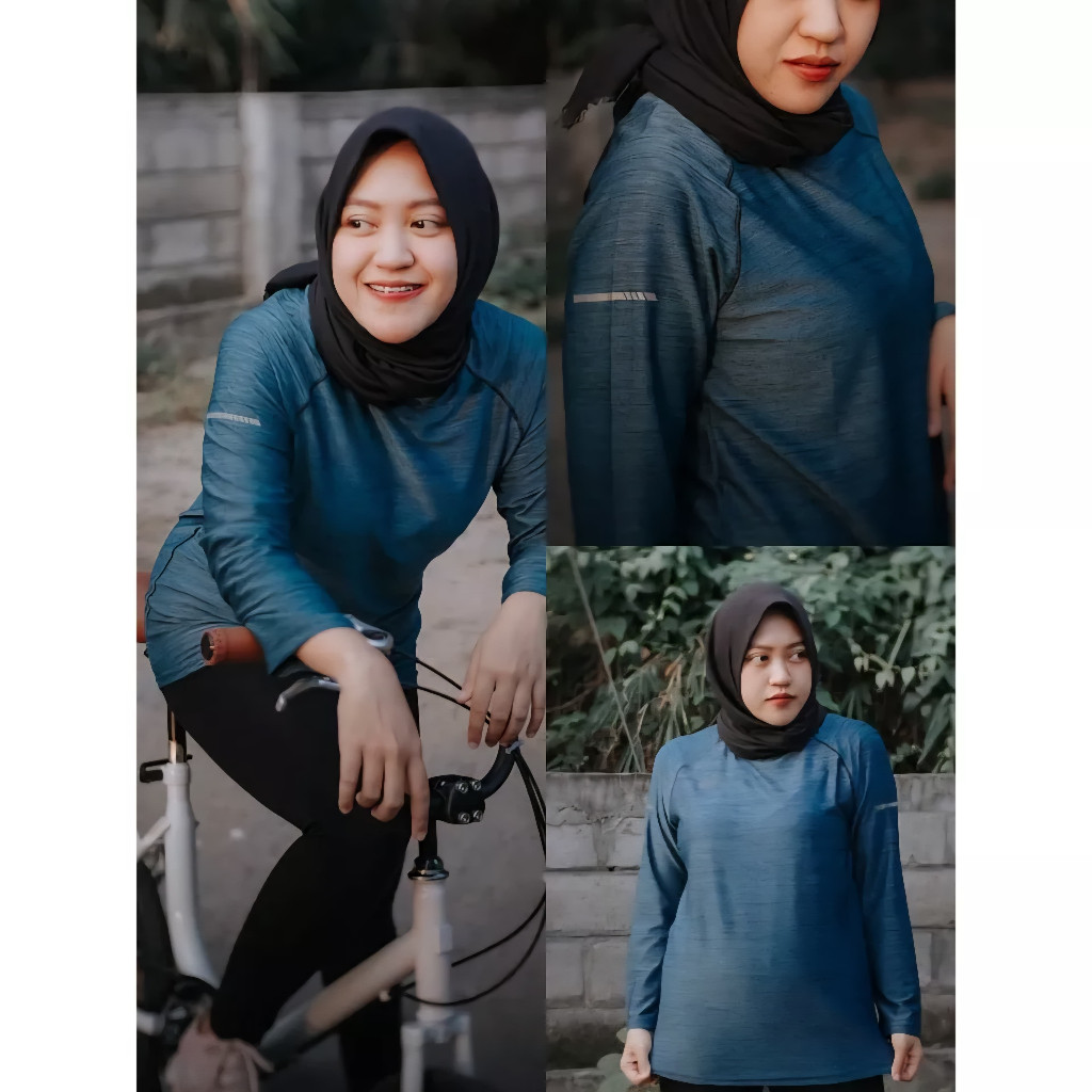 NEW PRODUK Baju Olahraga Wanita Running Lengan Panjang dan Lengan Pendek NB / Kaos Olahraga Wanita S