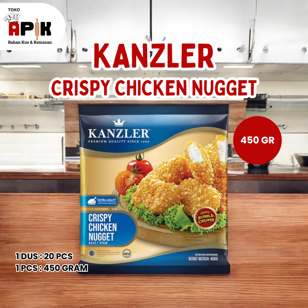 

Kanzler Crispy Chicken Nugget Spicy 450gr / Nuget Crumble