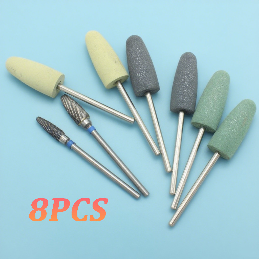 Dental bur poles akrilik set acrylic trimmer poles akrilik trimmer burs kit gigi palsu fraser stone 