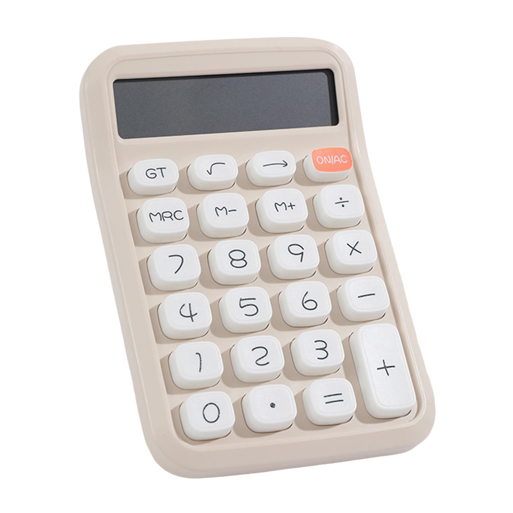 

Cute Calculator 12 Digit Large LCD Display Big Round Button Gradient Candy Colored Calculator Suitable for Office School Home