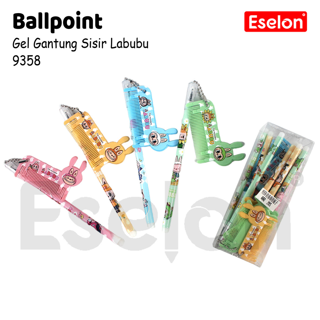 

12pcs Ballpoint Gel Gantung Karakter / 1 pak Pulpen Gel Fancy