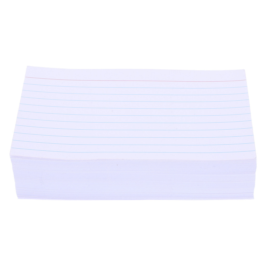 

200 Pcs Heavy Weight Lined Index Cards Study Vocabulary Flashcards Ruled Note Cards Student Portable Size Memo Pad Notepad