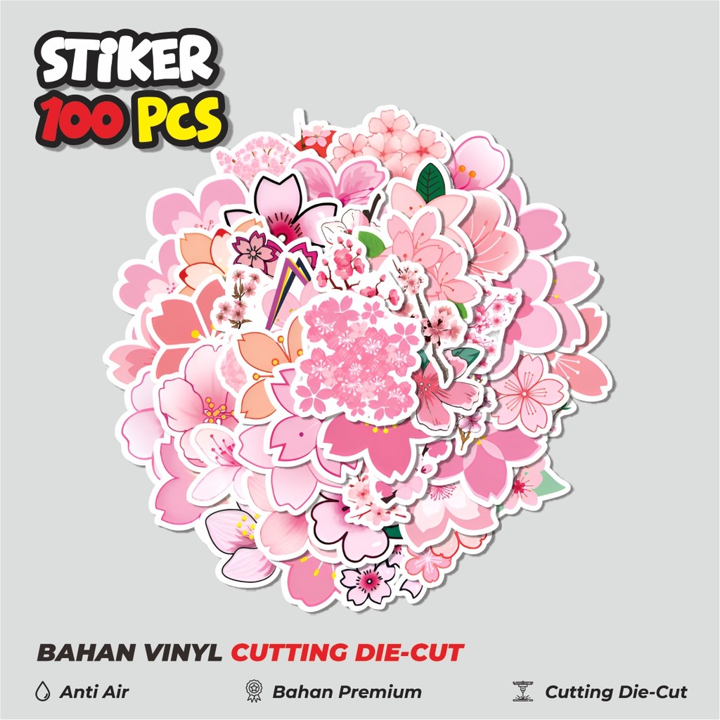 

Terbaru! 50 pcs Stiker Funny Cherry Sakura [Cherry Sakura yang lucu] Dekorasi Lucu Kreatif untuk Notebook, Skateboard, HP