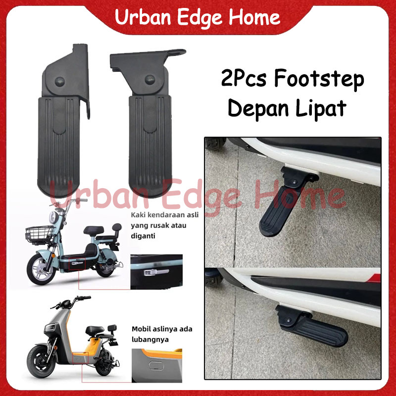 Pijakan Kaki Depan Universal Sepeda Listrik 1 Set / Foot Step Sepeda Listrik Pijakan / Pijakan Kaki 