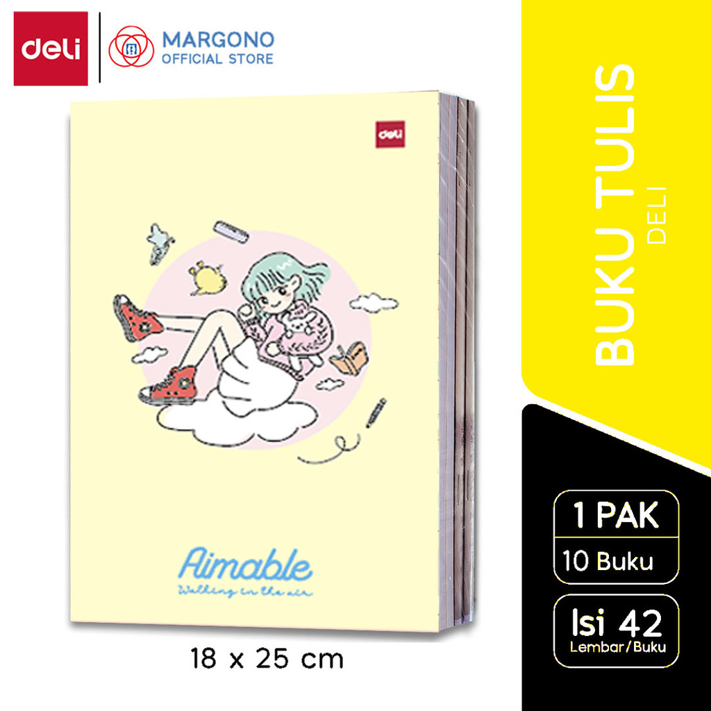

Deli Buku Tulis Sekolah Panjang / Boxy B5 42 Lembar Dreamy Girl 2 - 10 buku (1 pak)