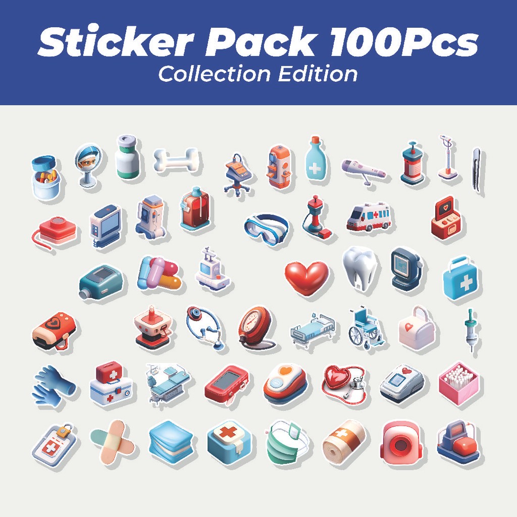 

Hot Stiker 3D Medice Device [Perangkat Medis 3D] Lucu Anti Air Stikers Berperekat Waterproof Sticker Decal Buat Motor Helm Buku Journal Koper Casing HP Laptop Botol Minum
