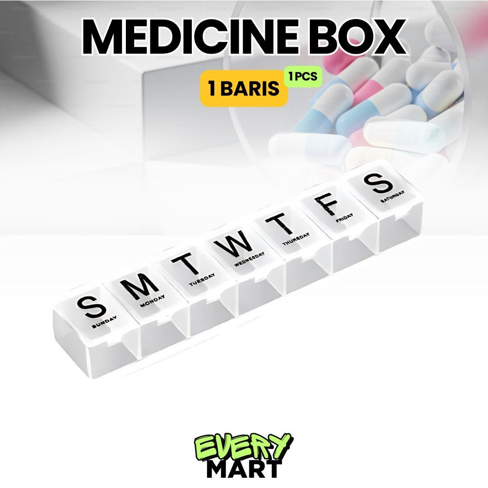 JEDI Kotak Obat / Tempat Obat / Tempat Obat Harian / Kotak Obat Harian / Medicine Box / Kotak Obat 7