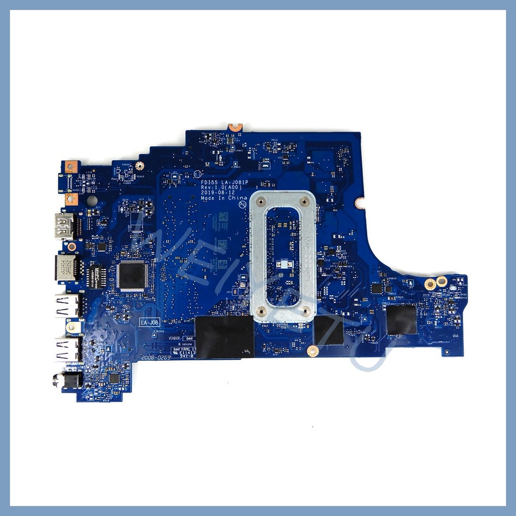 LA-J081P Mainboard With i5-1035G1 i7-1065G7 CPU For Dell Vostro 3401 3501 3491 Inspiron 3493 3593 37