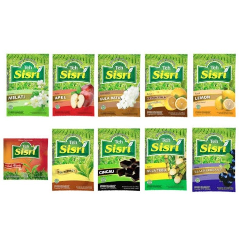 

Minuman Serbuk Teh Sisri ( 1 Renceng isi 10 pcs )