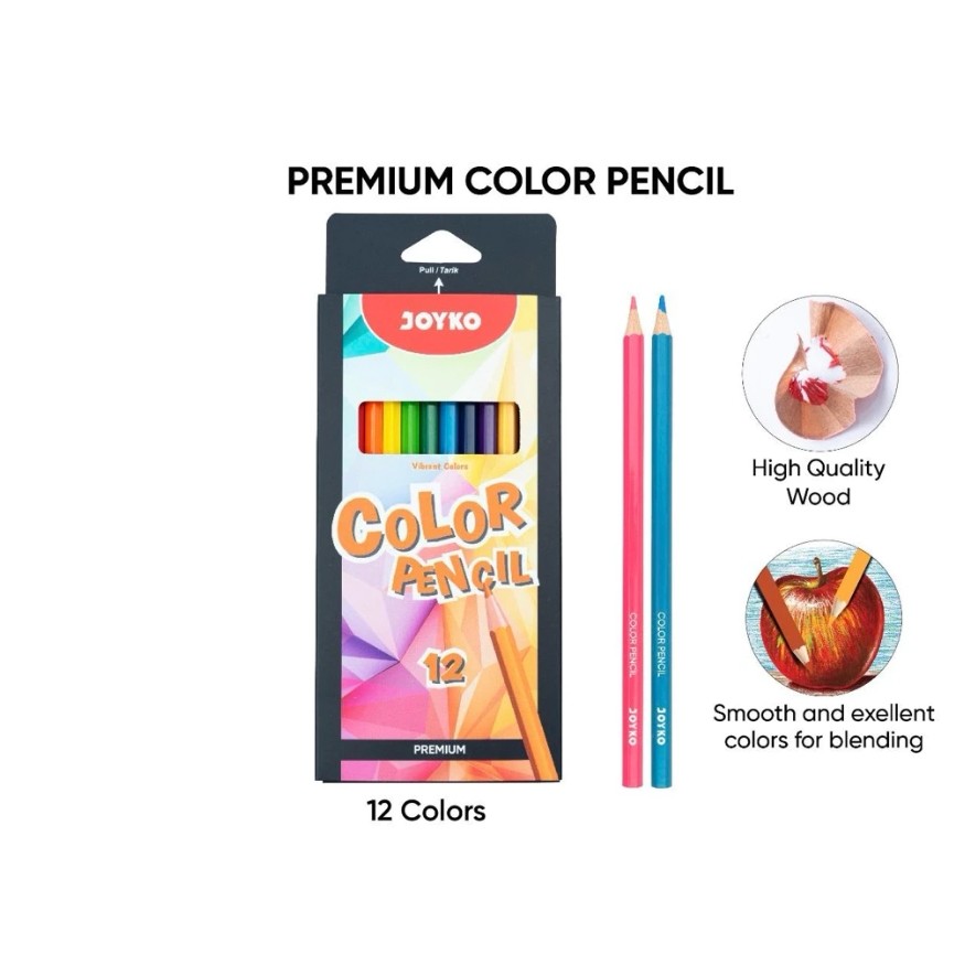 

Pensil Gambar JOYKO Premium CP-0131 12 Warna