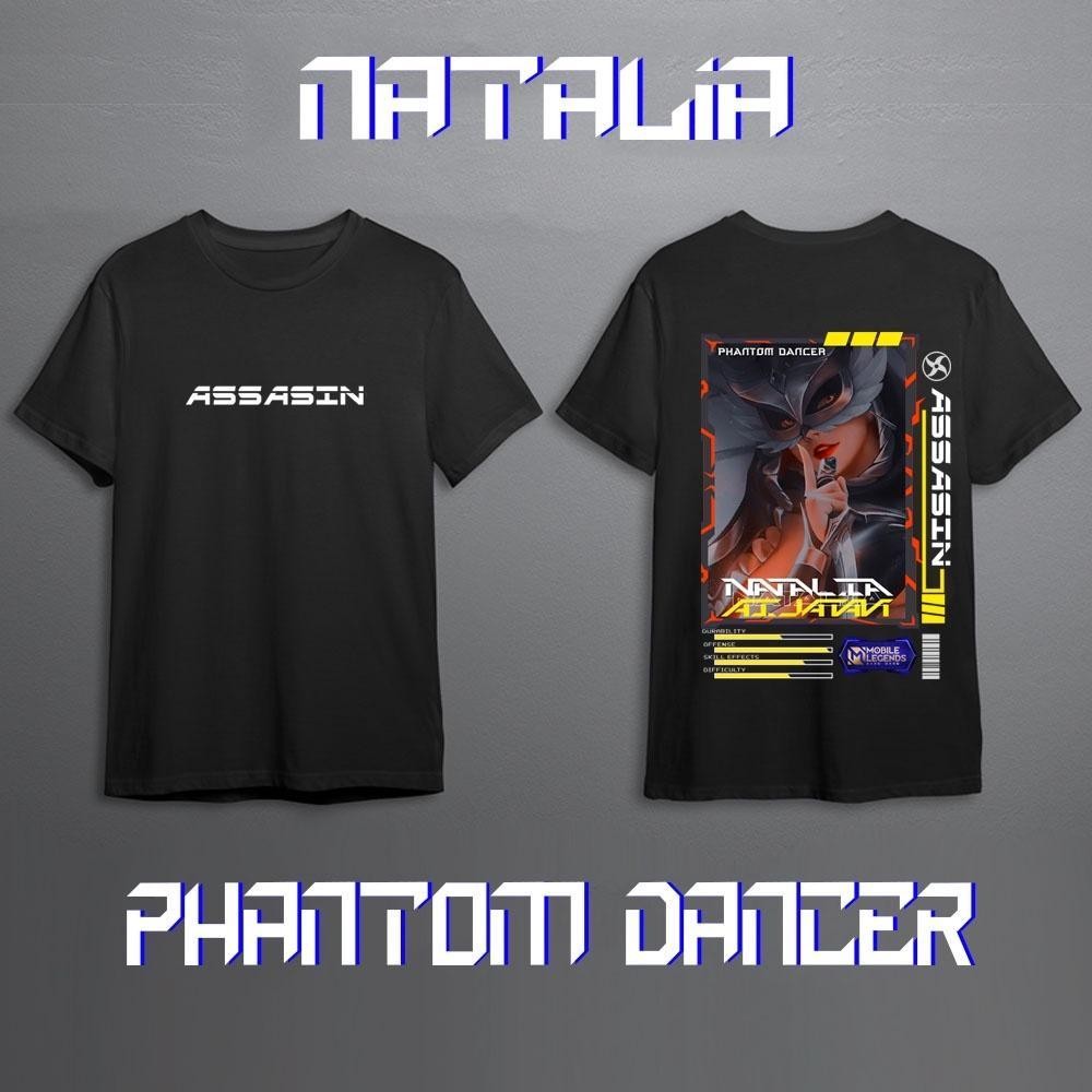 KAOS MOBILE LEGEND NATALIA SKIN TERBARU SKIN EPIC, ELITE, SPECIAL, KAOS MOBILE LEGEND HERO NATALIA A