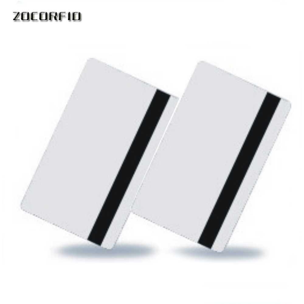 

Wholesale -200pcs White write &read 2750OE / Blank Hico Magnetic Stripe Card, HiCo card ,1,2,3track