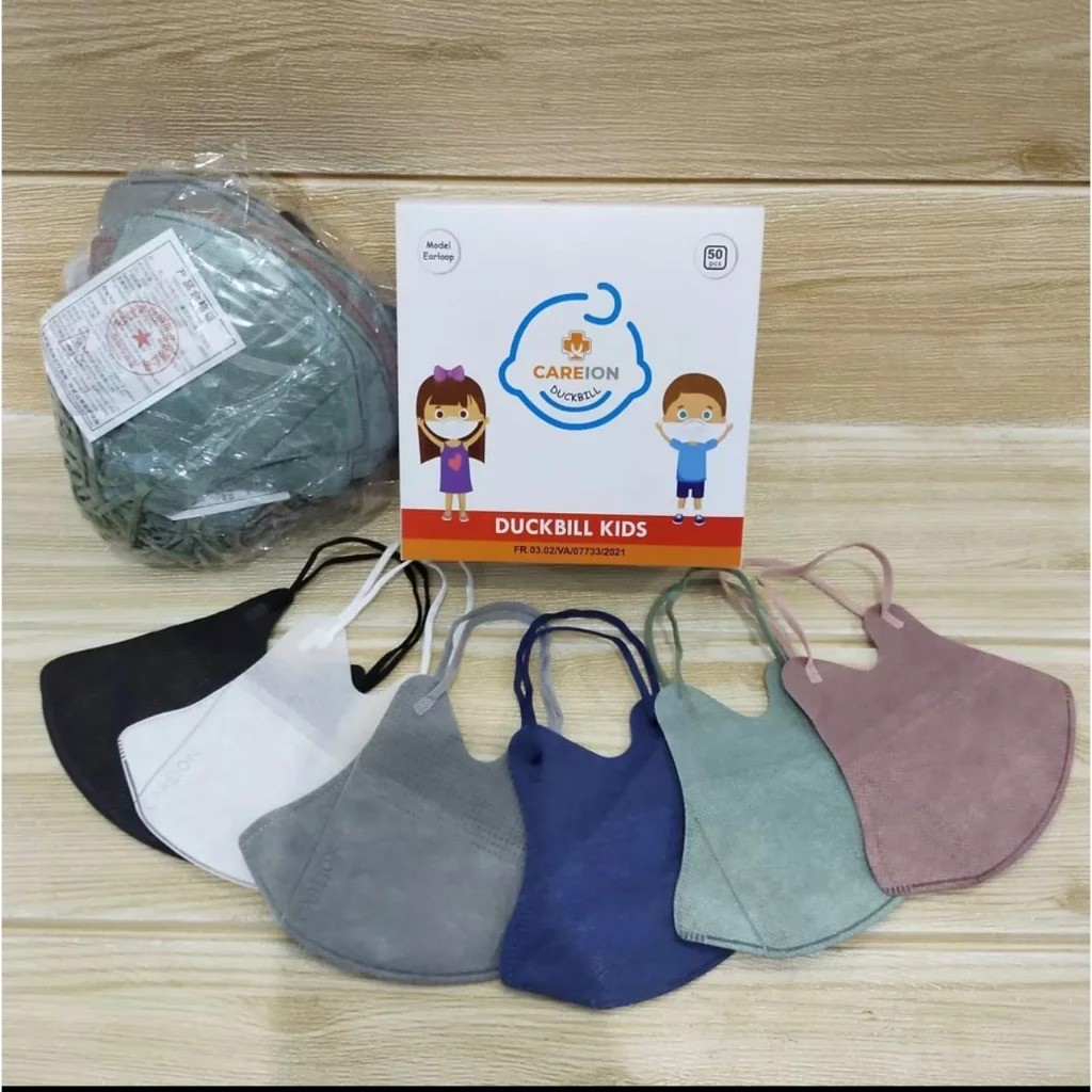MASKER DUCKBILL ANAK HITAM 50PC
