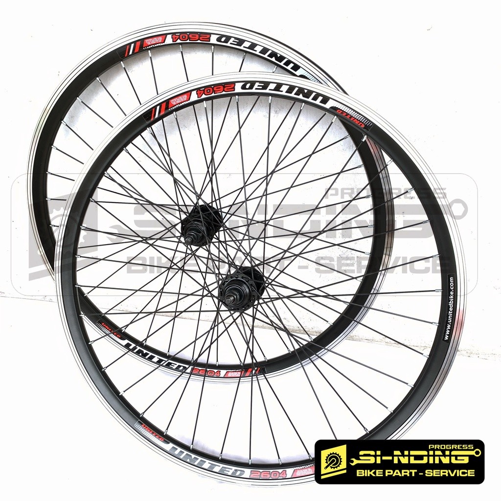 Wheelset 26 Inch Sepeda Federal MTB Etrto 559 Rims United Double Wall CNC HFH Hub Freehub Pacific Dr
