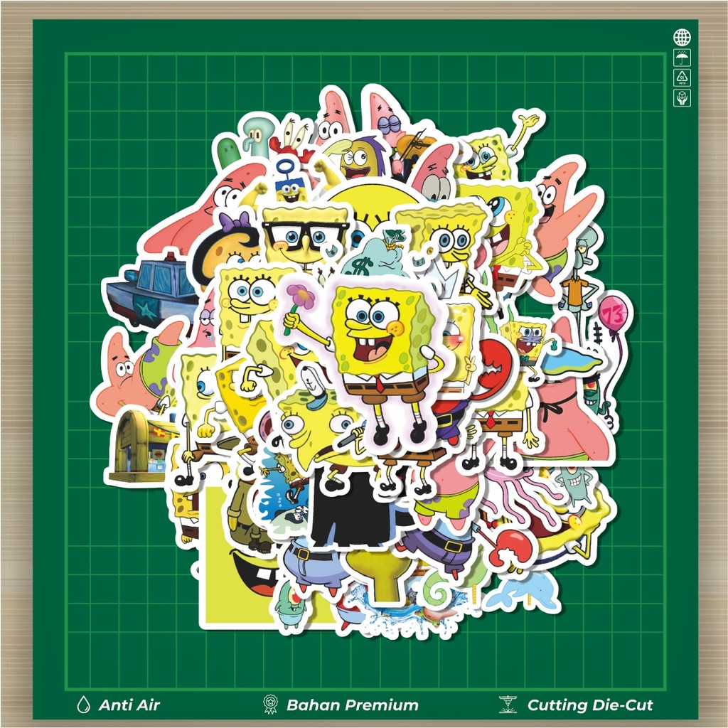 

HOT 50 PCS STIKER Stiker Spongebob Squarepants Universe Series Character Mix 4 Stiker Fashion Cars Decal Dingin Kartu Album Custom Vinyl Anti Air- Sticker Aesthetic Buku Journal Koper Casing HP Tablet Laptop Helm Motor Botol Minum