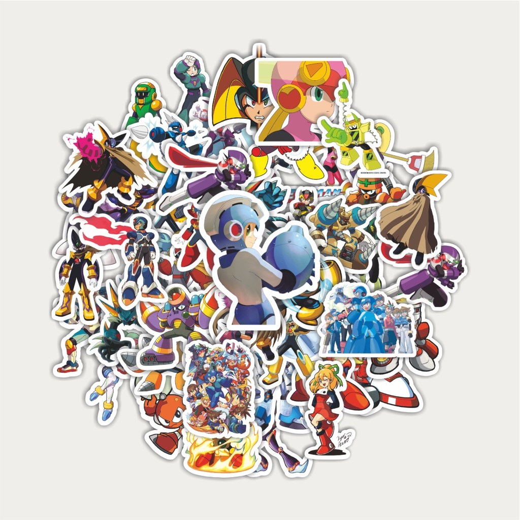 

Sticker Pack Stiker Capsom Series Megaman Universe Character Mix 1 | Sticker TUMBLR | Stiker LAPTOP KOPER HELM