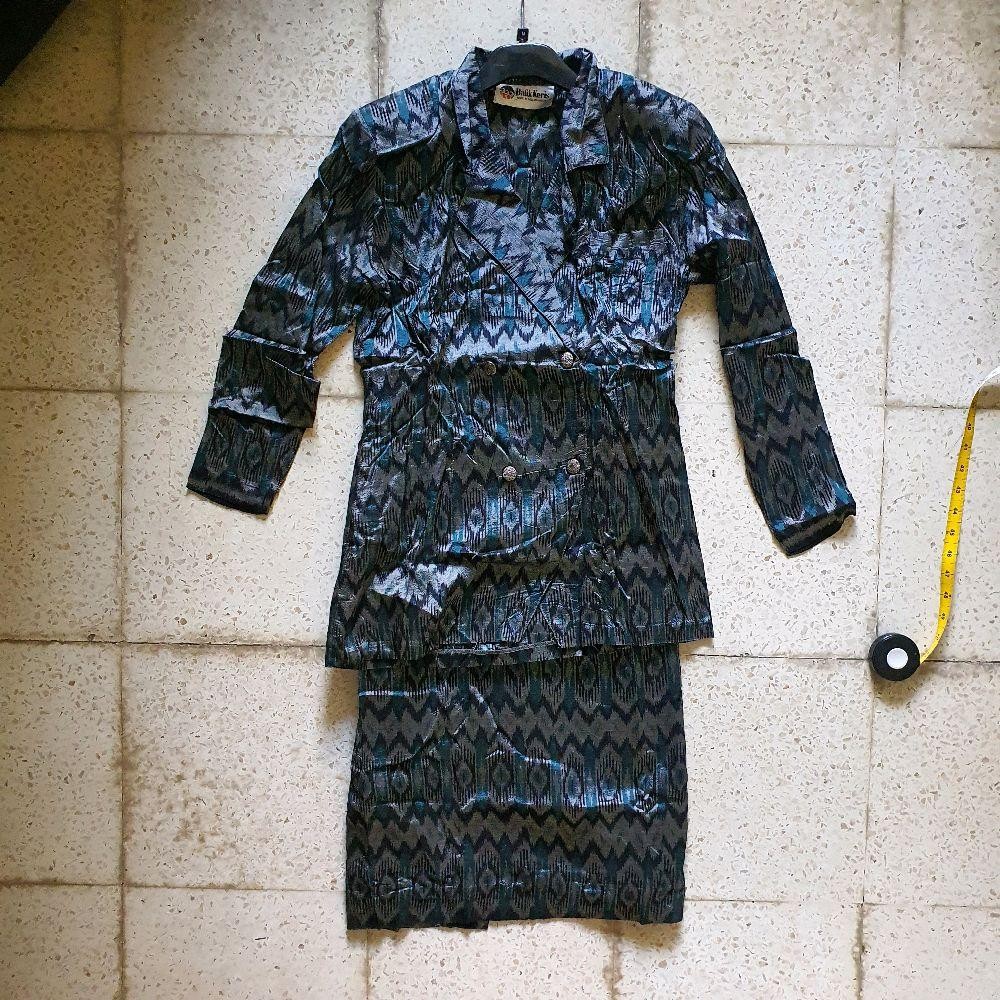 G baju wanita setelan jas blazer rok atasan bawahan batik keris lawas jadul vintage preloved second 