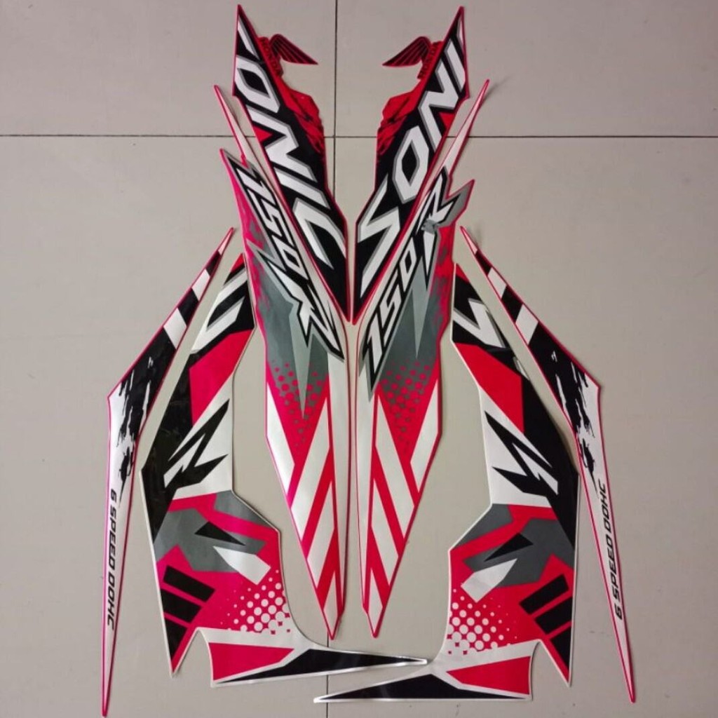 Striping Ori body Honda Sonic 150R 2017 stiker bawaan original bodi honda sonic 150 r