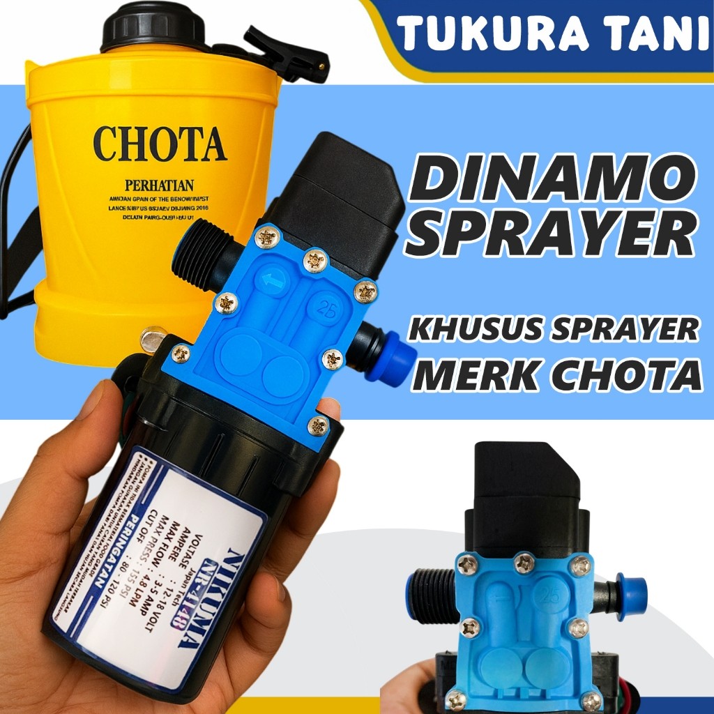 Dinamo sprayer CHOTA - Dinamo sprayer khusus untuk sprayer CHOTA - NIKUMA ORIGINAL 155PSI