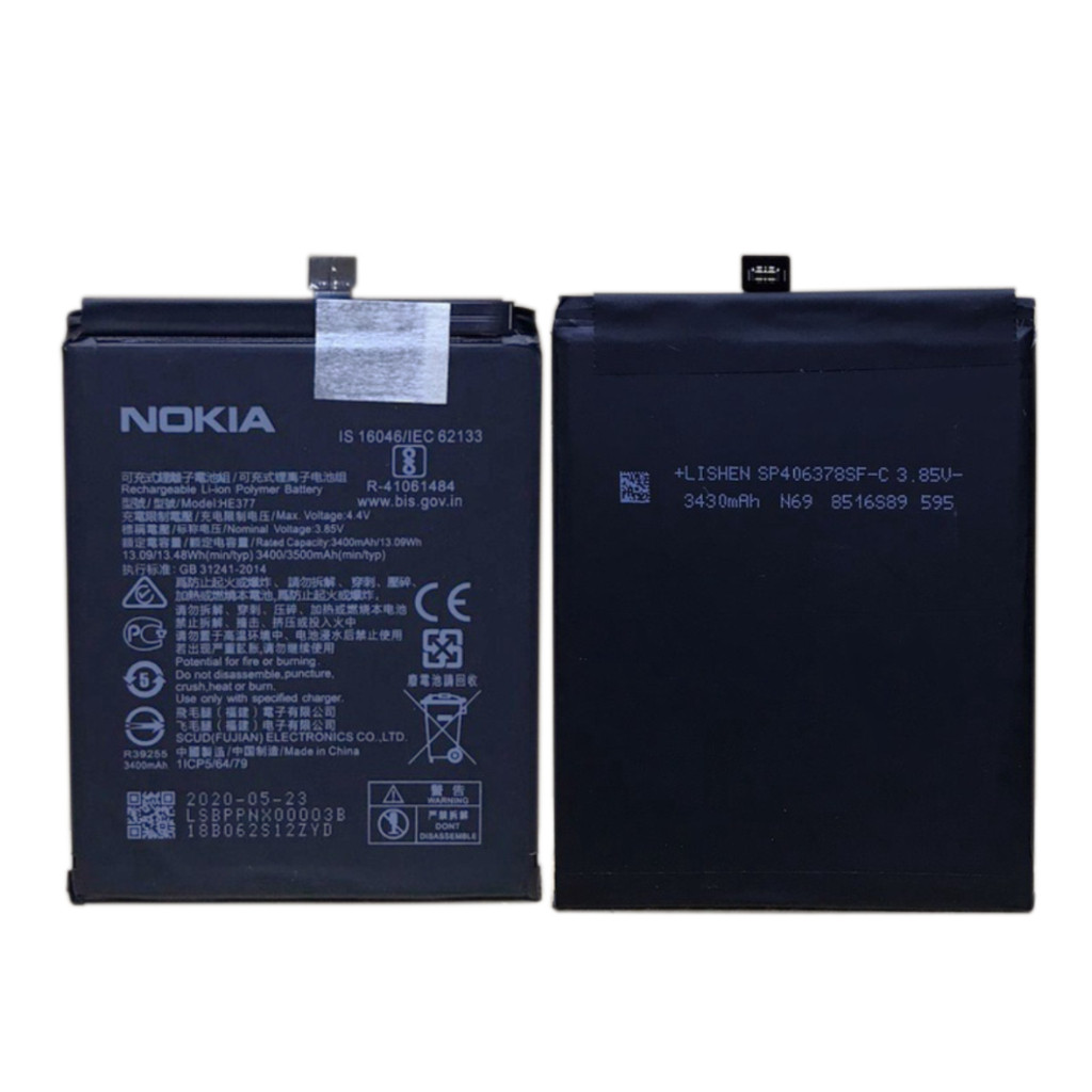 Update Baterai Nokia 8.1 Battery Nokia X7 Android TA-1099 Fleksibel Battery Nokia HE-377 3500mAh Bat
