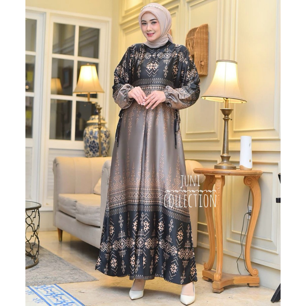 FUJA.ID JUNI.21~Gamis Silk SYAMEERA Premium/gamis terbaru/gamis busui frenli/warna terlaris mauve gr