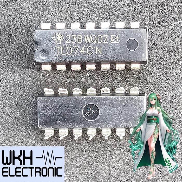 DV83... TL074CN DIP TL074 TL 074 074CN Low Noise Quad JFET Op Amp